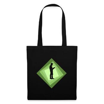 Lesen Roman - Stoffbeutel - Schwarz - Vorne