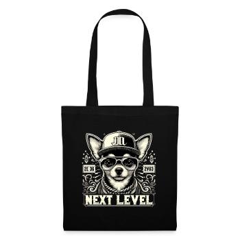 Cadeau Chihuahua Next Level Hip Hop Dog - Sac en tissu - noir - Devant
