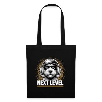 Goldendoodle Hip Hop Dog Next Level Gift - Tote Bag - black - Front