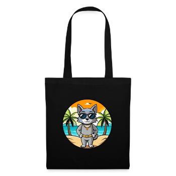 Korat Cat Breed Cartoon Sunglasses Beach - Tote Bag - black - Front
