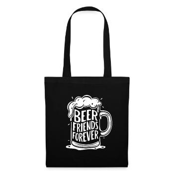 Beer Mug Saying Beer Friends Forever - Tote Bag - black - Front