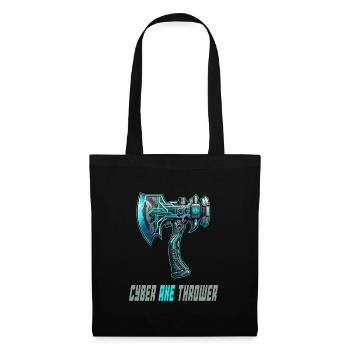 Hache à lancer une cyberhache, design sportif - Sac en tissu - noir - Devant