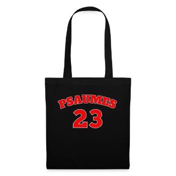 Psalm 23 Bible verse - Tote Bag - black - Front