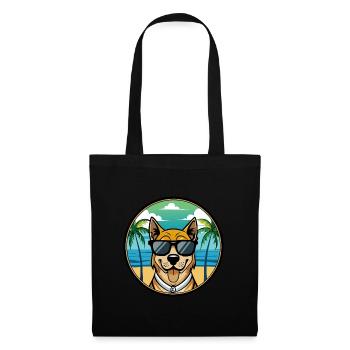 Cao De Castro Laboreiro Dog Breed Cartoon Beach - Tote Bag - black - Front