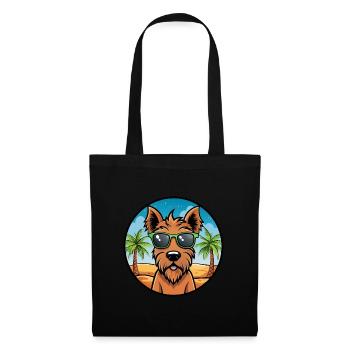 Irish Terrier Dog Breed Cartoon Sunglasses Beach - Tote Bag - black - Front