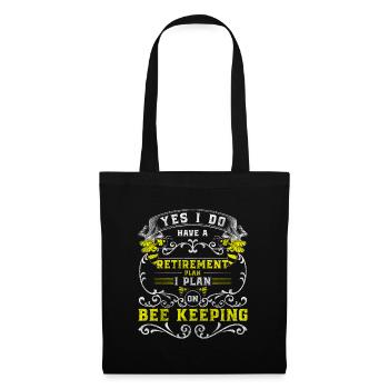Honey Bee Breeding Honeycomb Pollination - Tote Bag - black - Front