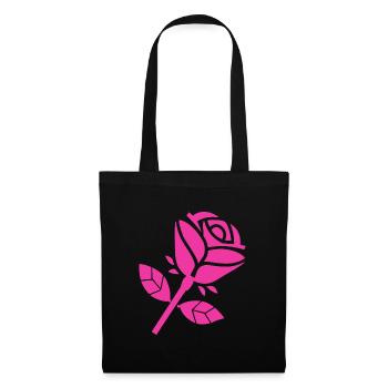 Abstract Rose Minimalist Roses Flowers - Tote Bag - black - Front