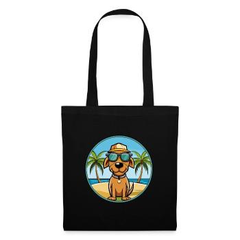 Lunettes de soleil polonaises de race de chien de chasse - Sac en tissu - noir - Devant