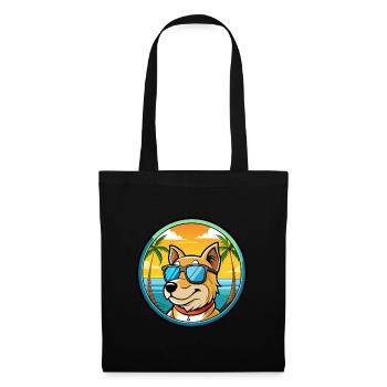 Sapsali Dog Breed Cartoon Sunglasses Beach - Tote Bag - black - Front