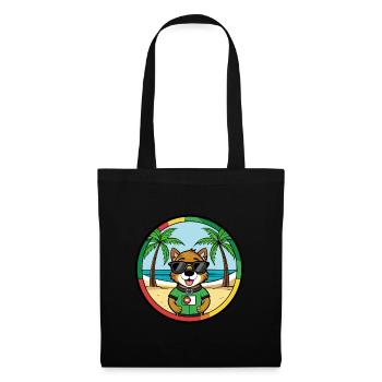 Portuguese Watchdog Breed Cartoon Sunglasses Beach - Tote Bag - black - Front