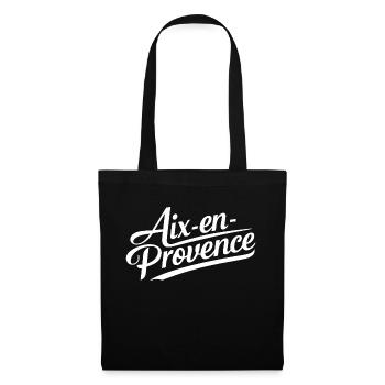 Aix-en-Provence - Sac en tissu - noir - Devant