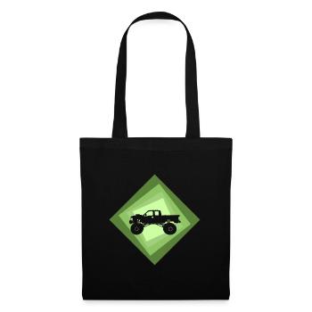 Monster Truck Motorsport Off-Road Vehicles - Tote Bag - black - Front