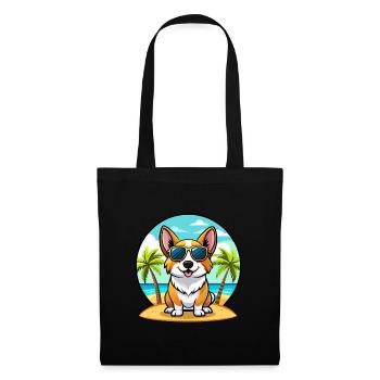 Cardigan Welsh Corgi Dog Breed Cartoon Sunglasses - Tote Bag - black - Front