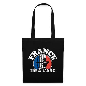 Tir à l'arc - Équipe de tir à l'arc de France. - Sac en tissu - noir - Devant