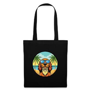 Gordon Setter Dog Breed Cartoon Sunglasses Beach - Tote Bag - black - Front