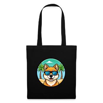 Jindo Dog Breed Cartoon Sunglasses Beach - Tote Bag - black - Front