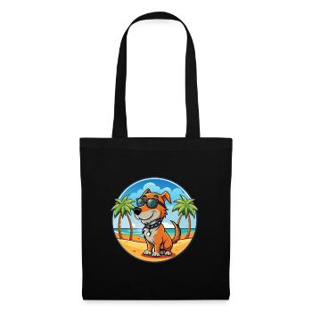 Lunettes de soleil polonaises de race de chien de chasse - Sac en tissu - noir - Devant