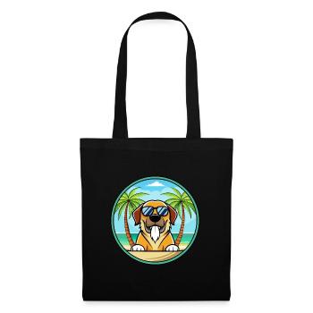 Spanish Mastiff Dog Breed Cartoon Sunglasses Beach - Tote Bag - black - Front