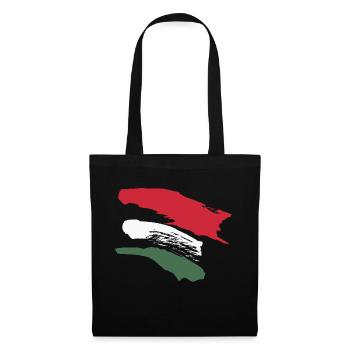 Hungary - Brush Stripes - Tote Bag - black - Front