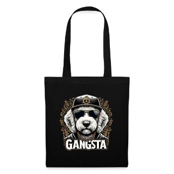 Goldendoodle Gangsta Cadeau Golden Doodle Chien - Sac en tissu - noir - Devant