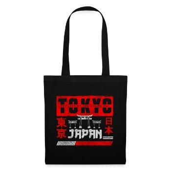 Japon Manga Tokyo - Sac en tissu - noir - Devant