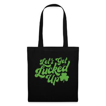 Ayons de la chance - Fête de la Saint-Patrick - Sac en tissu - noir - Devant