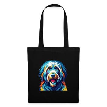 Bergamasco Sheepdog Breed Colorful Cartoon Kawaii - Tote Bag - black - Front