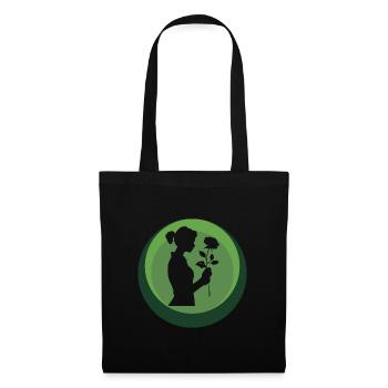 Fleuriste Hobby Jardinier Flower Power - Sac en tissu - noir - Devant