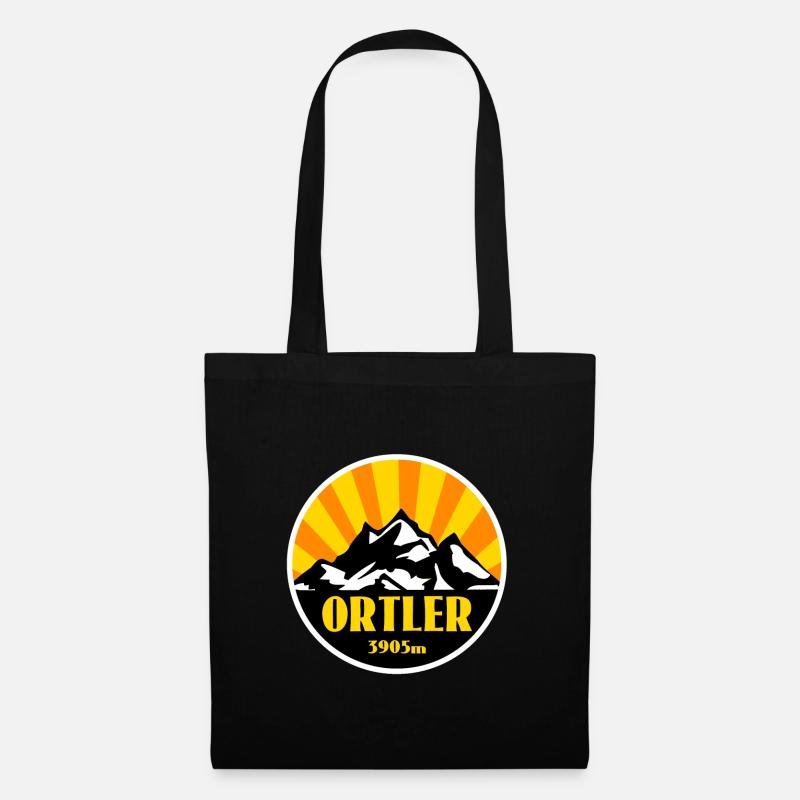 Ortler Südtirol - Stoffbeutel - Schwarz