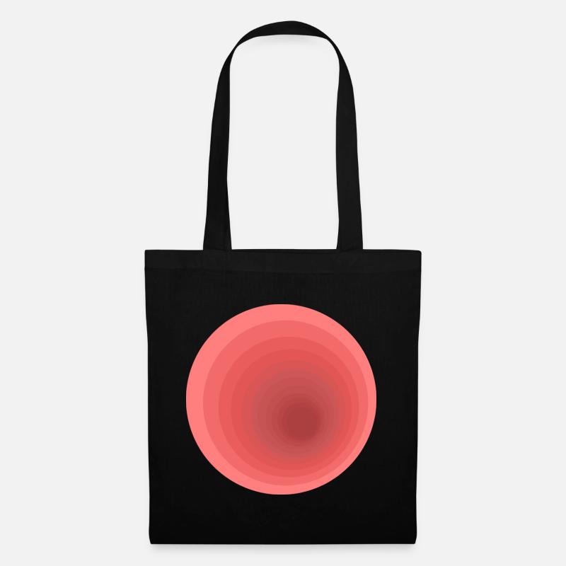 Abstrakte Farbverlaufs-Design - Stoffbeutel - Schwarz