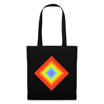 Geometrische Muster - Stoffbeutel - Schwarz - Vorne