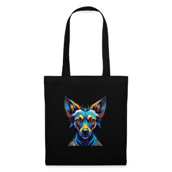 Xoloitzcuintli Hunderasse Bunte Karikatur Kawaii - Stoffbeutel - Schwarz - Vorne