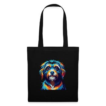 Bolognese Dog Breed Colorful Cartoon Kawaii - Tote Bag - black - Front