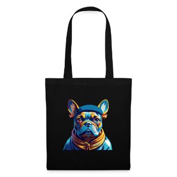Chien Francais Dog Breed Colorful Cartoon Kawaii - Tote Bag - black - Front