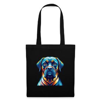 Brasileiro Race Chien Dessin animé Coloré Kawaii - Sac en tissu - noir - Devant