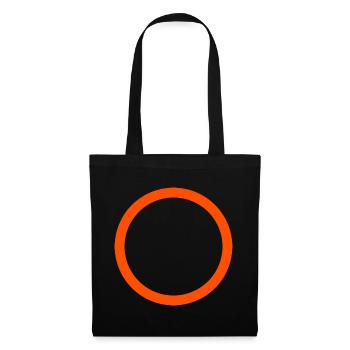 Neon Orange Circle Emblem - Tote Bag - black - Front