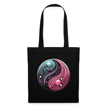 Cosmic Yin Yang: Galactic Balance of the Universe - Tote Bag - black - Front
