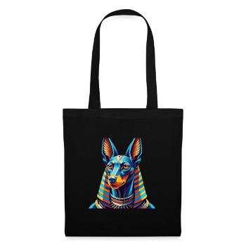 Pharaonenhund Hunderasse Bunte Karikatur Kawaii - Stoffbeutel - Schwarz - Vorne