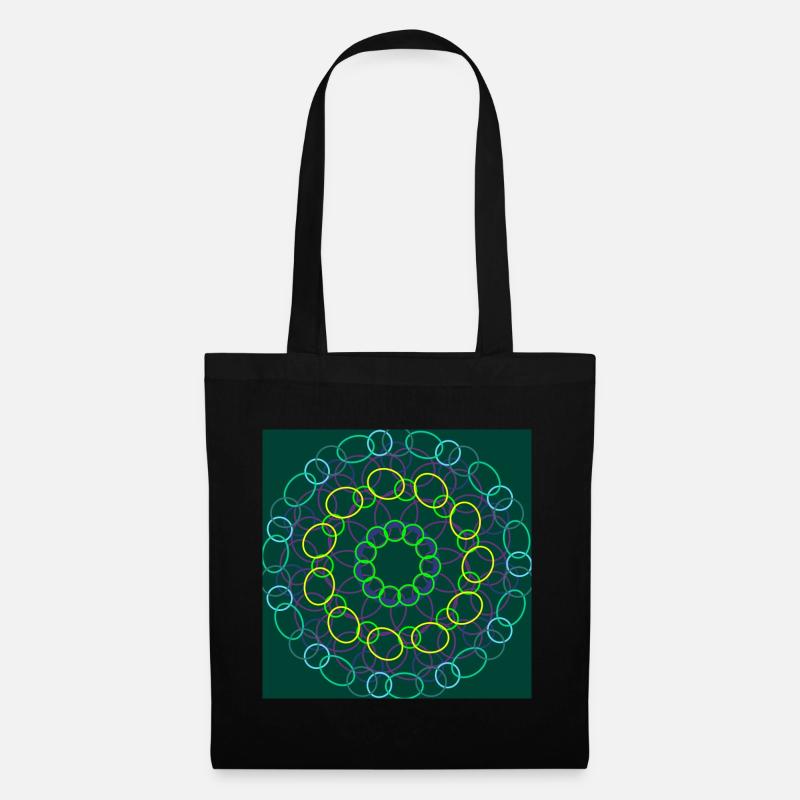 Circles of Circles Chains - Tote Bag - black