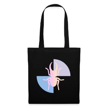 Duo Coccinelle Jaune Pastel Rose - Sac en tissu - noir - Devant