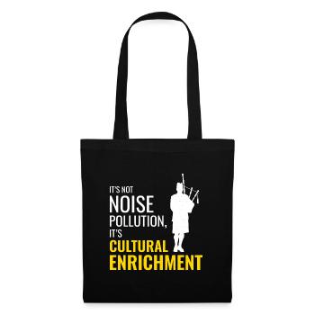 Instrument de joueur de cornemuse Musique écossaise - Sac en tissu - noir - Devant