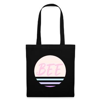 Rose abeille - Sac en tissu - noir - Devant