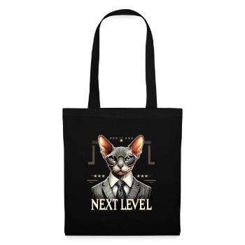 Cornish Rex Suit Next Level Cat Gift - Tote Bag - black - Front