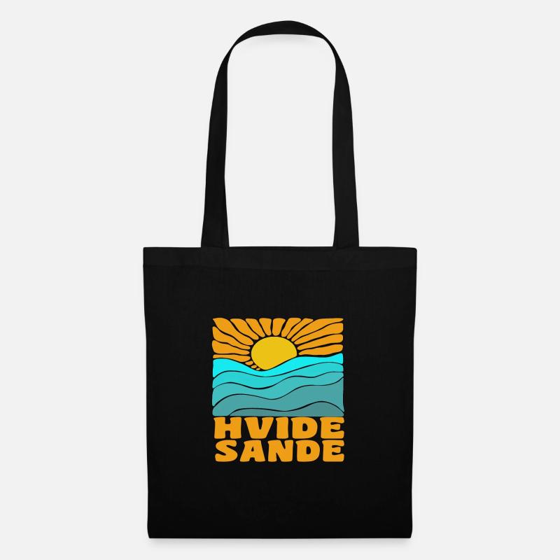 Hvide Sande Dänemark - Stoffbeutel - Schwarz