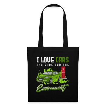 E-Car Vehicle Efficient - Tote Bag - black - Front
