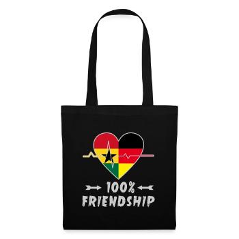 Ghana and Germany 100% friendship - Tote Bag - black - Front