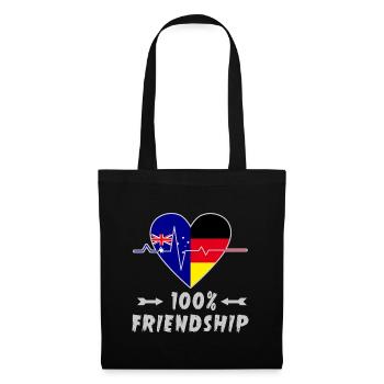 L'Australie et l'Allemagne : amitié à 100 % - Sac en tissu - noir - Devant