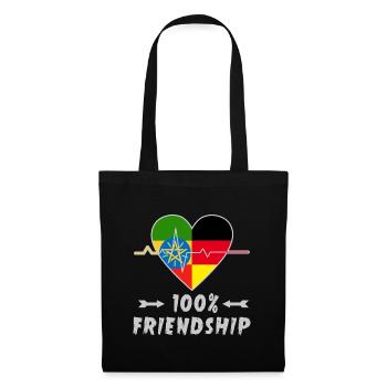 L'Ethiopie et l'Allemagne : amitié à 100 % - Sac en tissu - noir - Devant