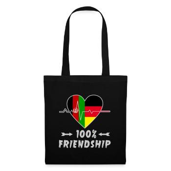 Afghanistan and Germany 100% friendship - Tote Bag - black - Front