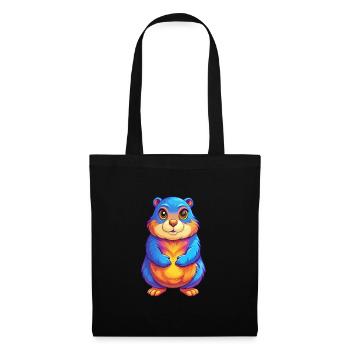 Gopher Colorful Kawaii Cartoon Character Clipart - Tote Bag - black - Front